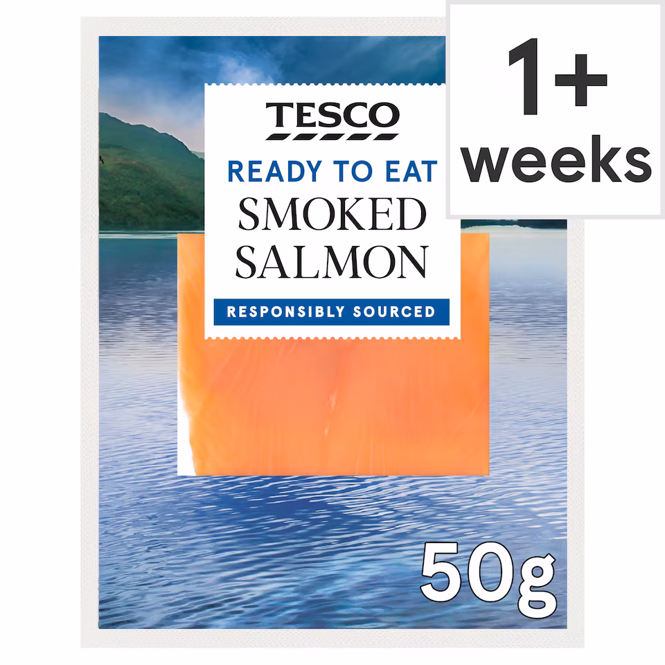 Tesco Smoked Salmon 50g