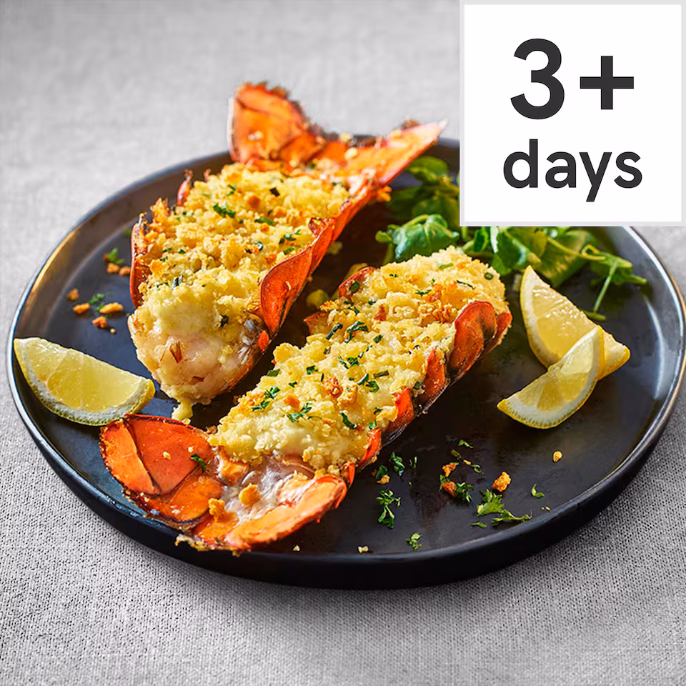 3. Tesco Finest Two Wild Lobster Thermidor Tails 280g (Serves 2)