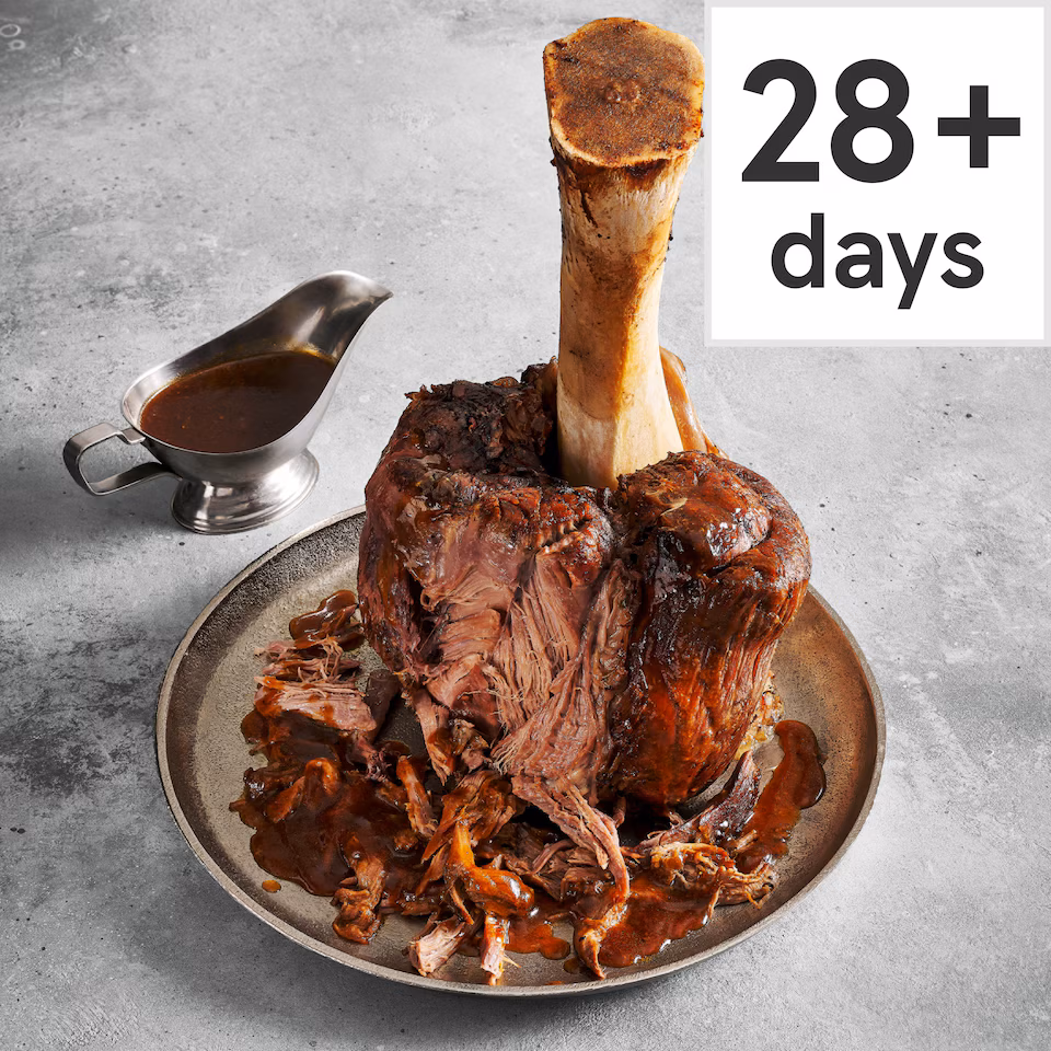 30. Tesco Finest Slow Cooked Thor’s Hammer with Beef Dripping Gravy 3.715kg (Serves 8)