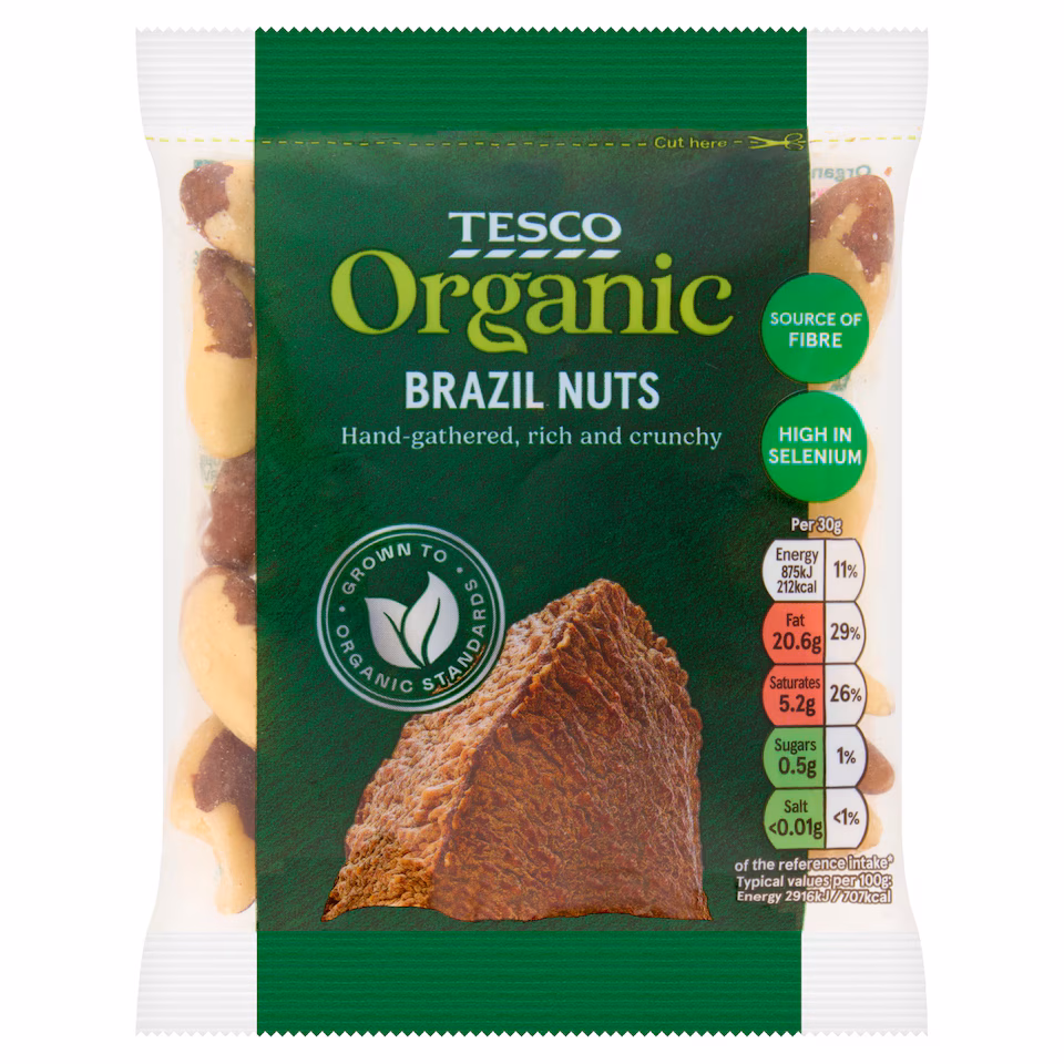 Tesco Organic Brazil Nuts 100G