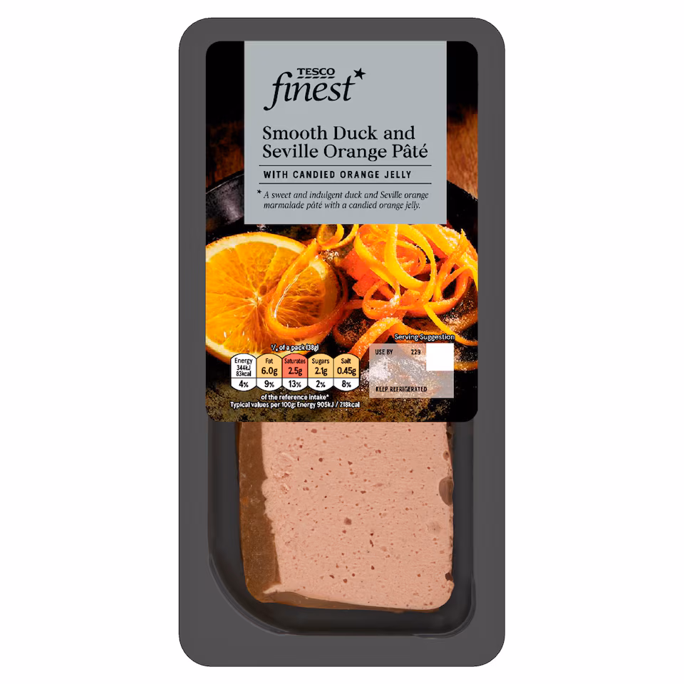 Tesco Finest Duck & Seville Orange Pate 150g