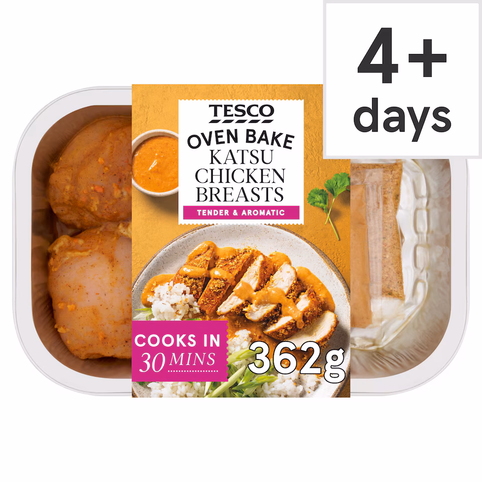 Tesco Katsu Chicken Breasts 362g