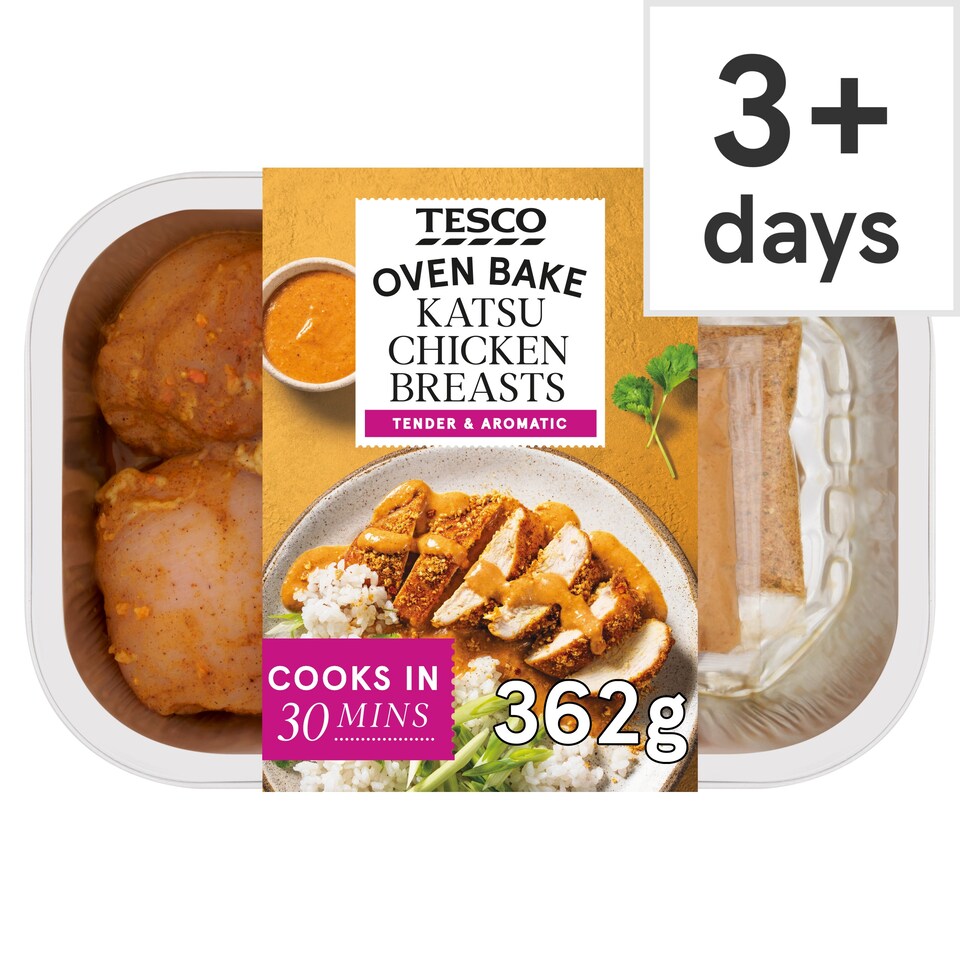 Tesco Katsu Chicken Breasts 362g