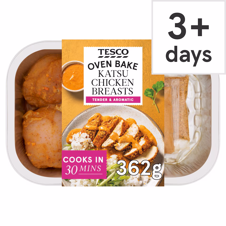 Tesco Katsu Chicken Breasts 362g
