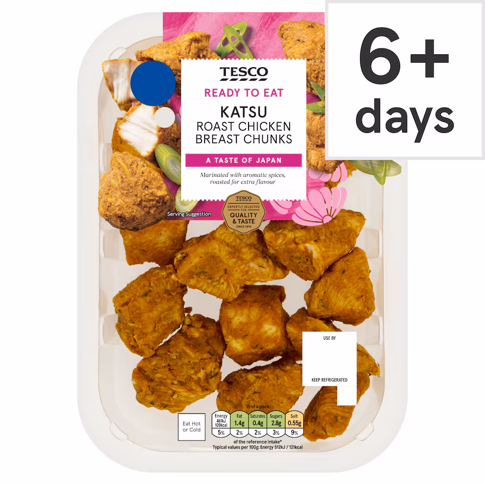Tesco Katsu Roast Chicken Breast Chunks 180g