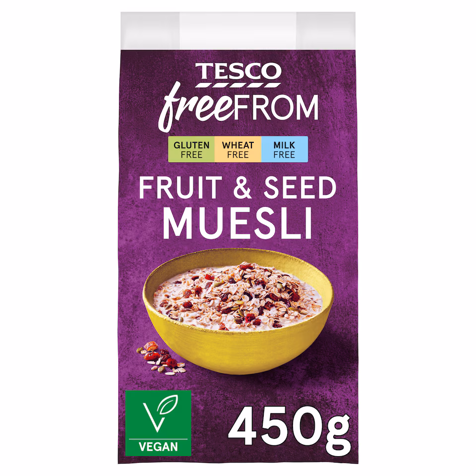 Tesco Free From Fruit & Seed Muesli 450g