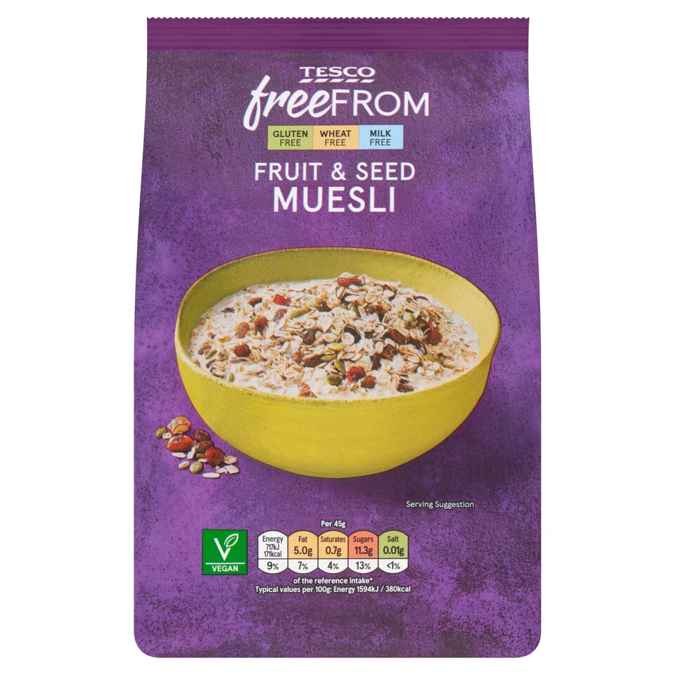 Tesco Free From Fruit & Seed Muesli 450g