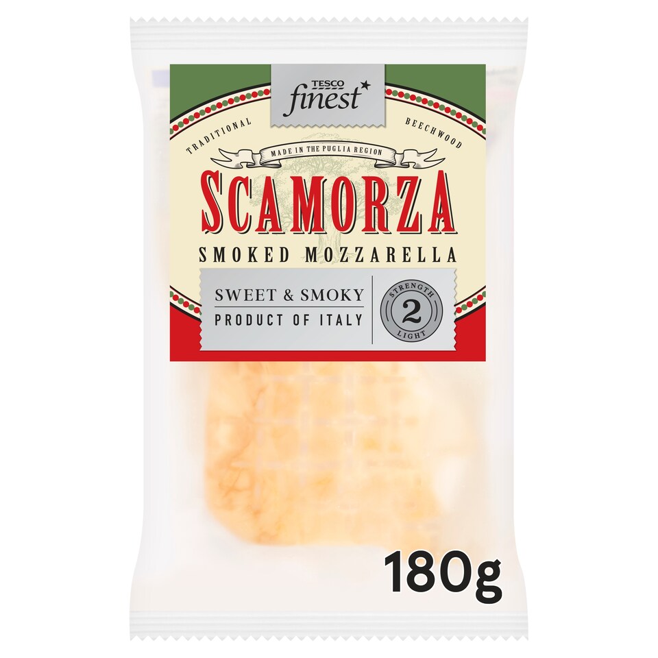 Tesco Finest Italian Smoked Scamorza Mozzarella 180G