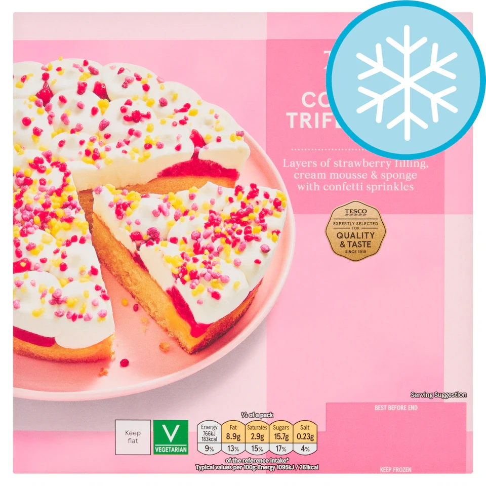 Tesco Confetti Trifle Cake 420g