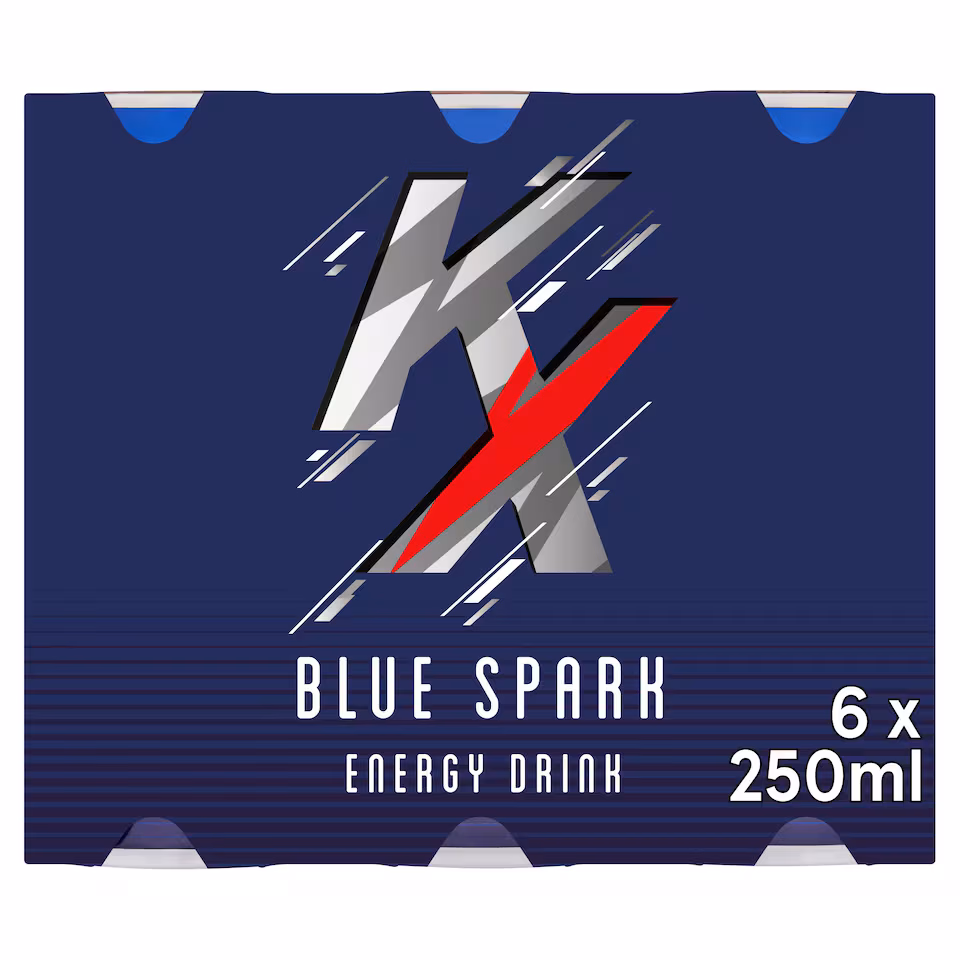 KX Blue Spark Energy Drink 6 x 250ml
