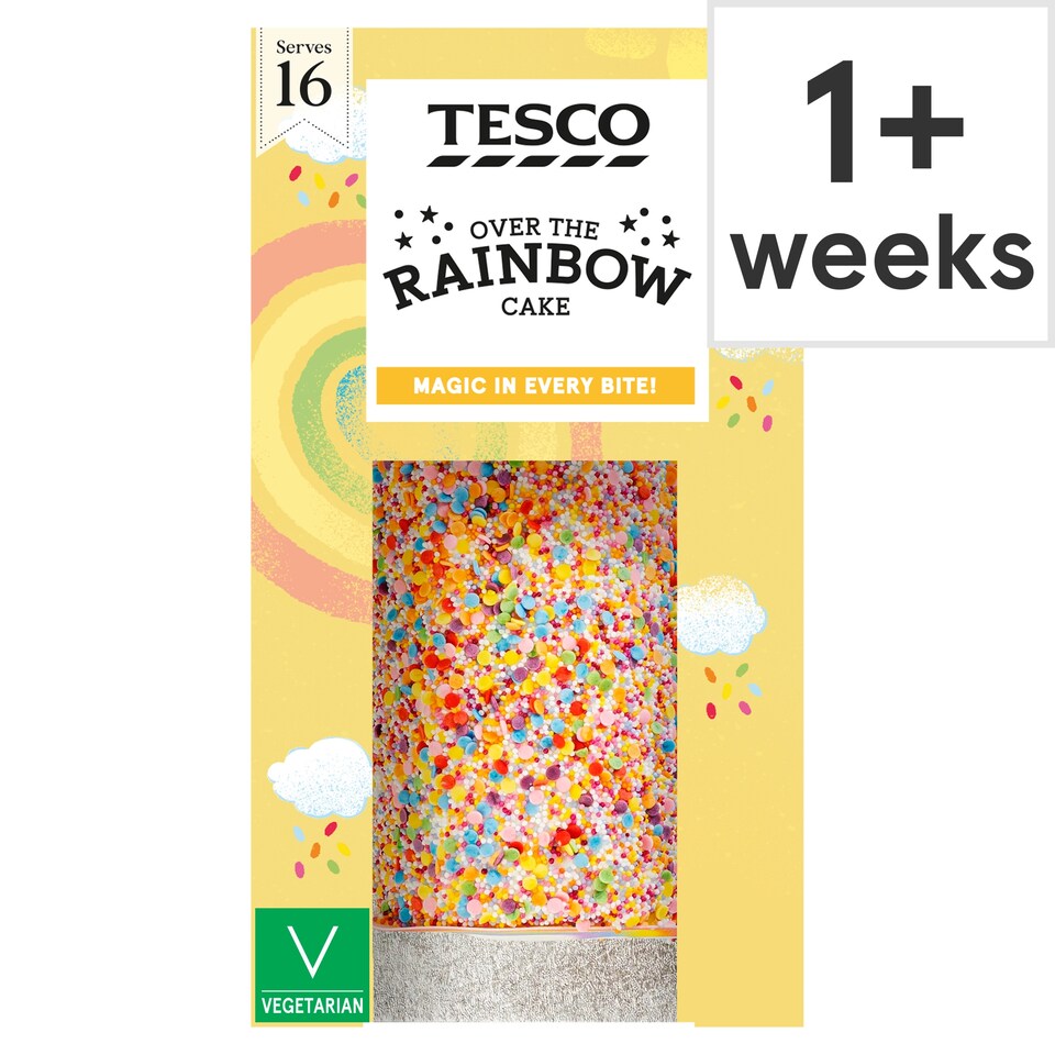 Tesco Over the Rainbow Cake
