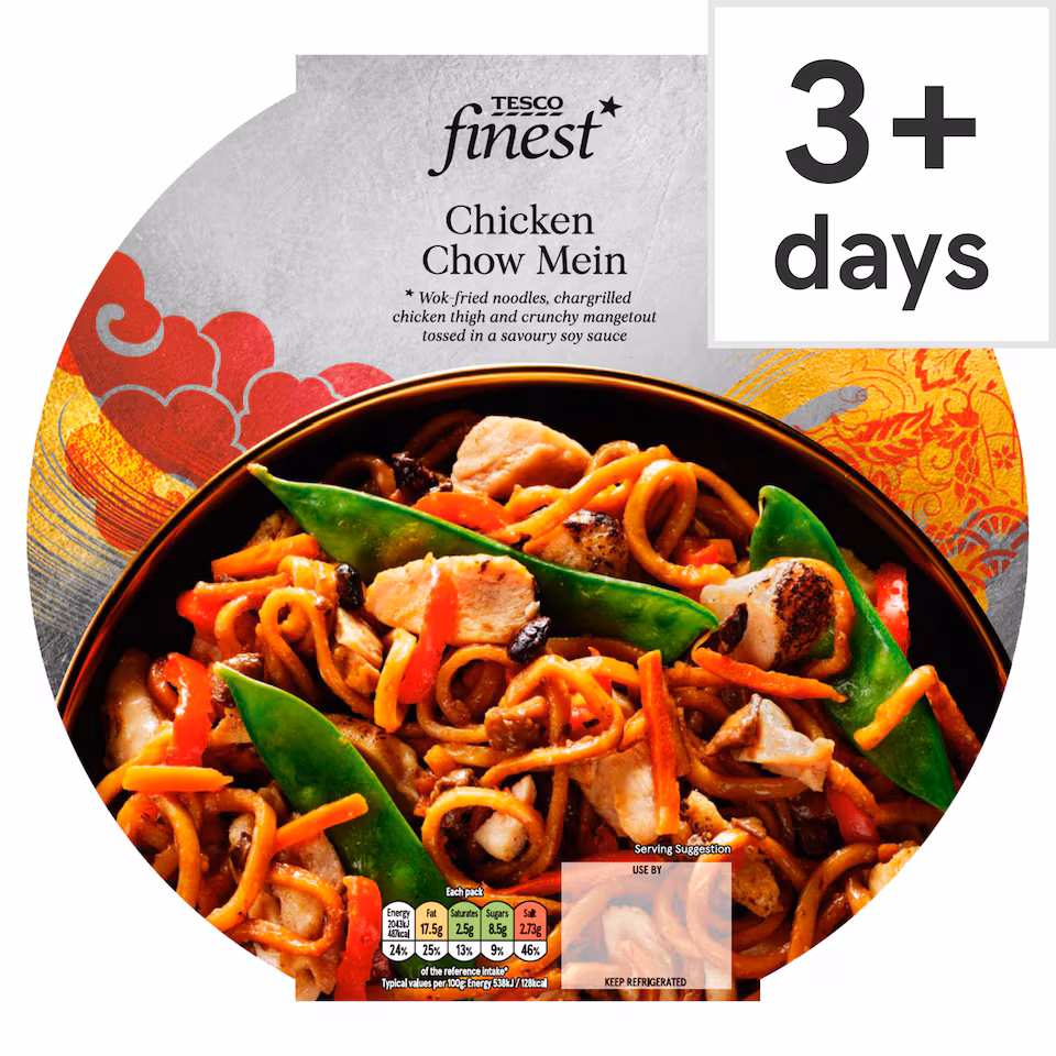 Tesco Finest Chicken Chow Mein 380G