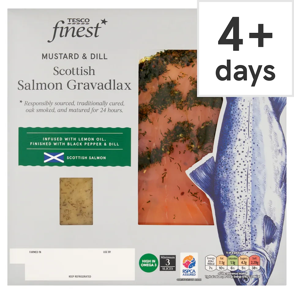 Tesco Finest Scottish Salmon Gravadlax 140g