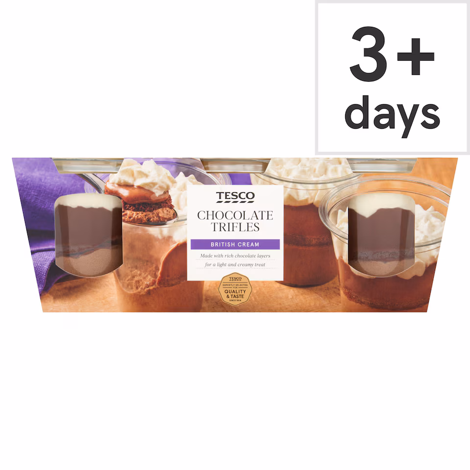Tesco Chocolate Trifles 3 x 119g 357g