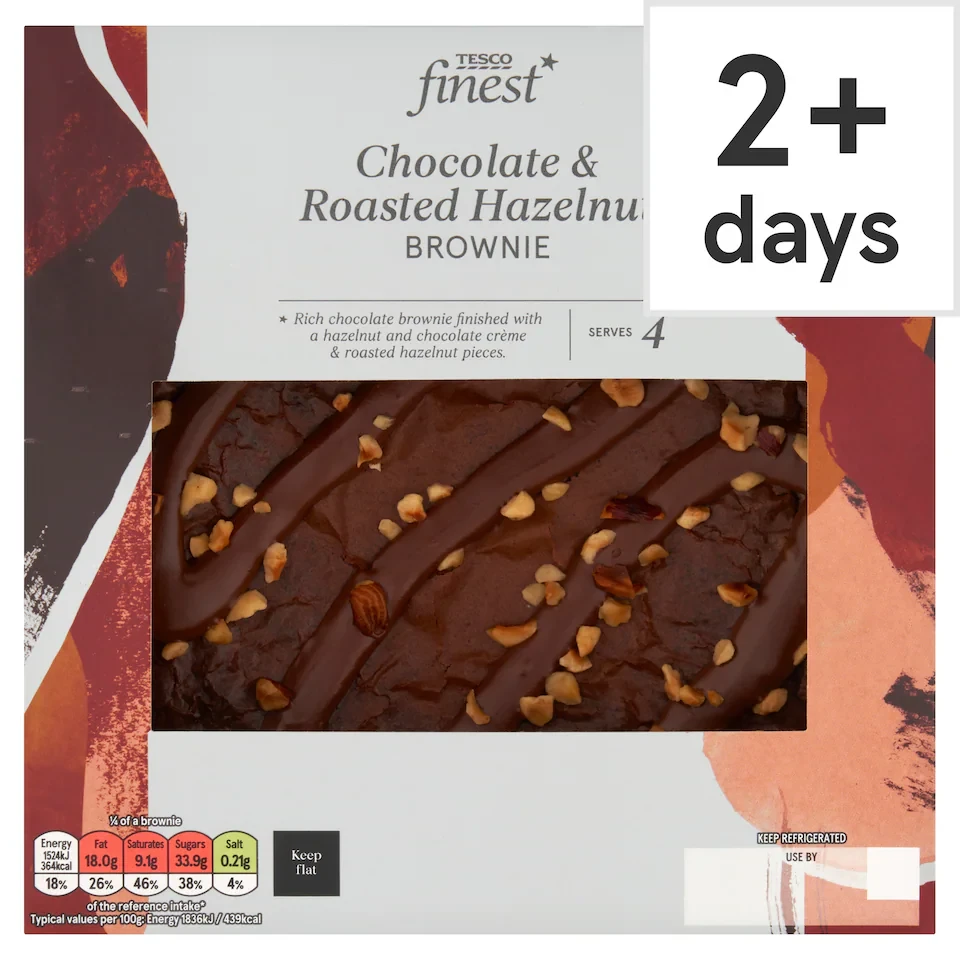 Tesco Finest Chocolate & Roasted Hazelnut Brownie 330g