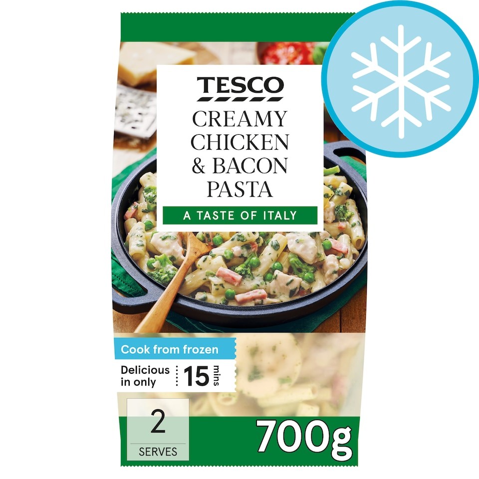 Tesco Creamy Chicken & Bacon Pasta 700g