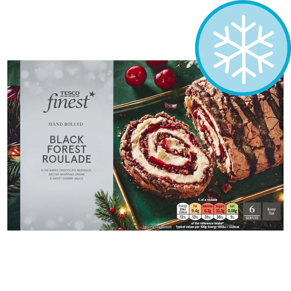 Tesco Finest Limited Edition Black Forest Roulade 420g