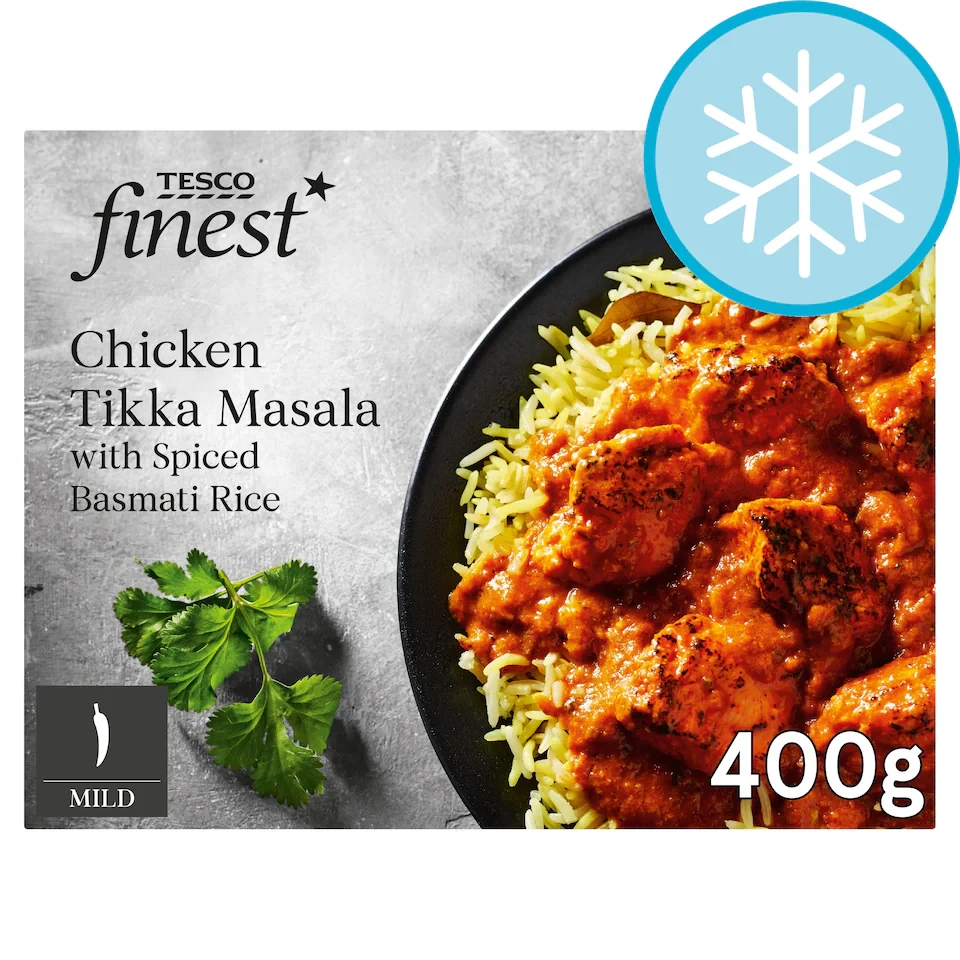 Tesco Finest Chicken Tikka Masala with Spiced Basmati Rice 400g