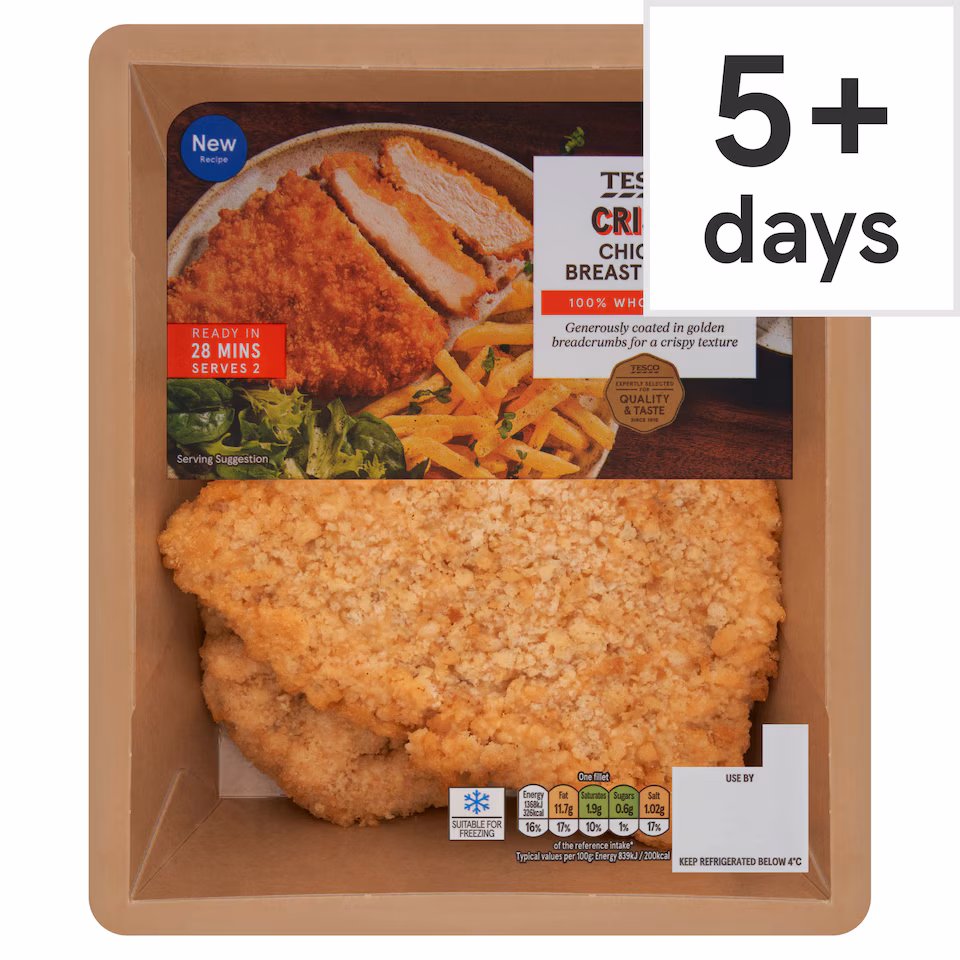 Tesco Crispy Chicken Breast Fillets 350g
