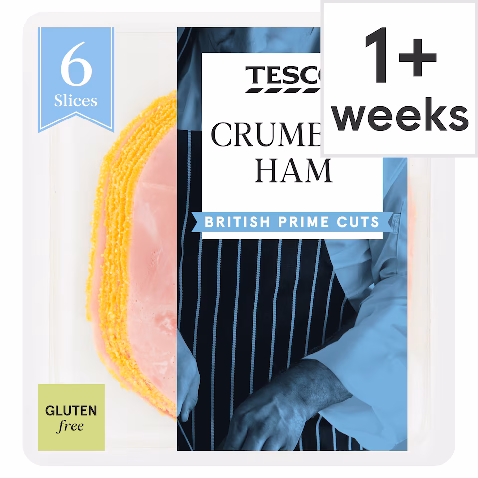 Tesco British Crumbed Ham Slices 120g