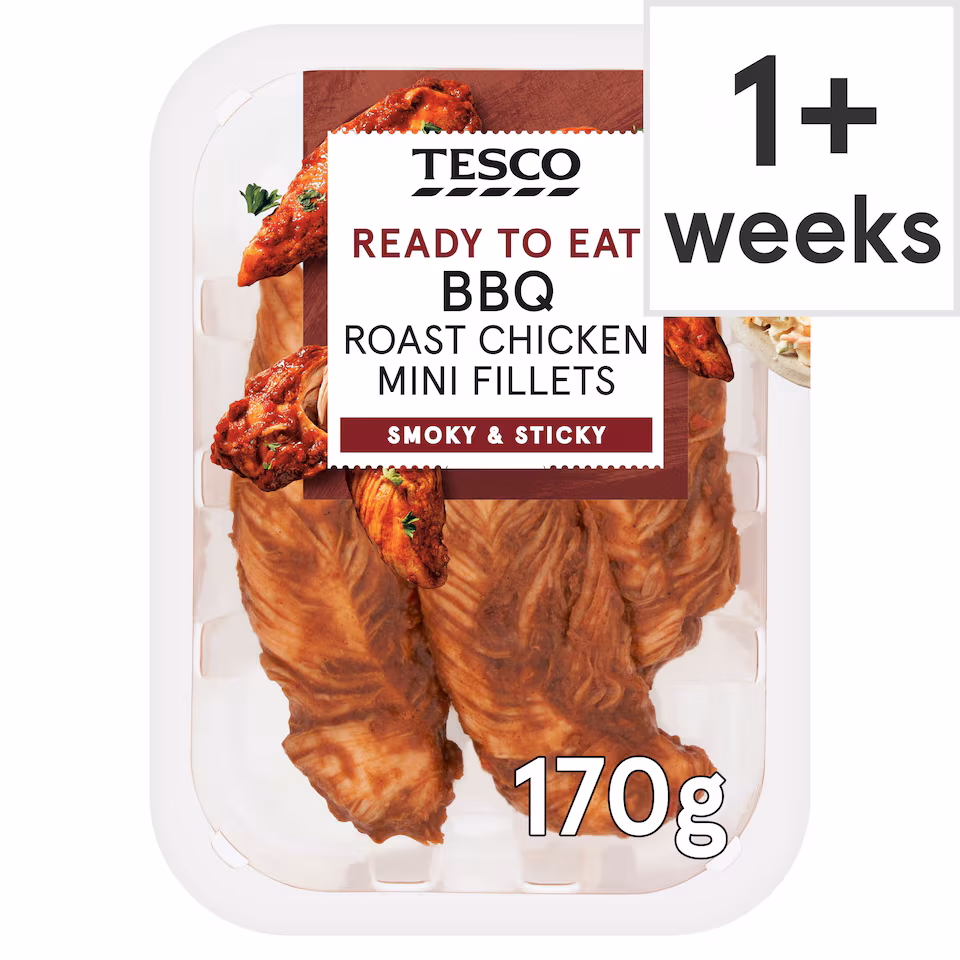 Tesco BBQ Roast Chicken Mini Fillets 170g