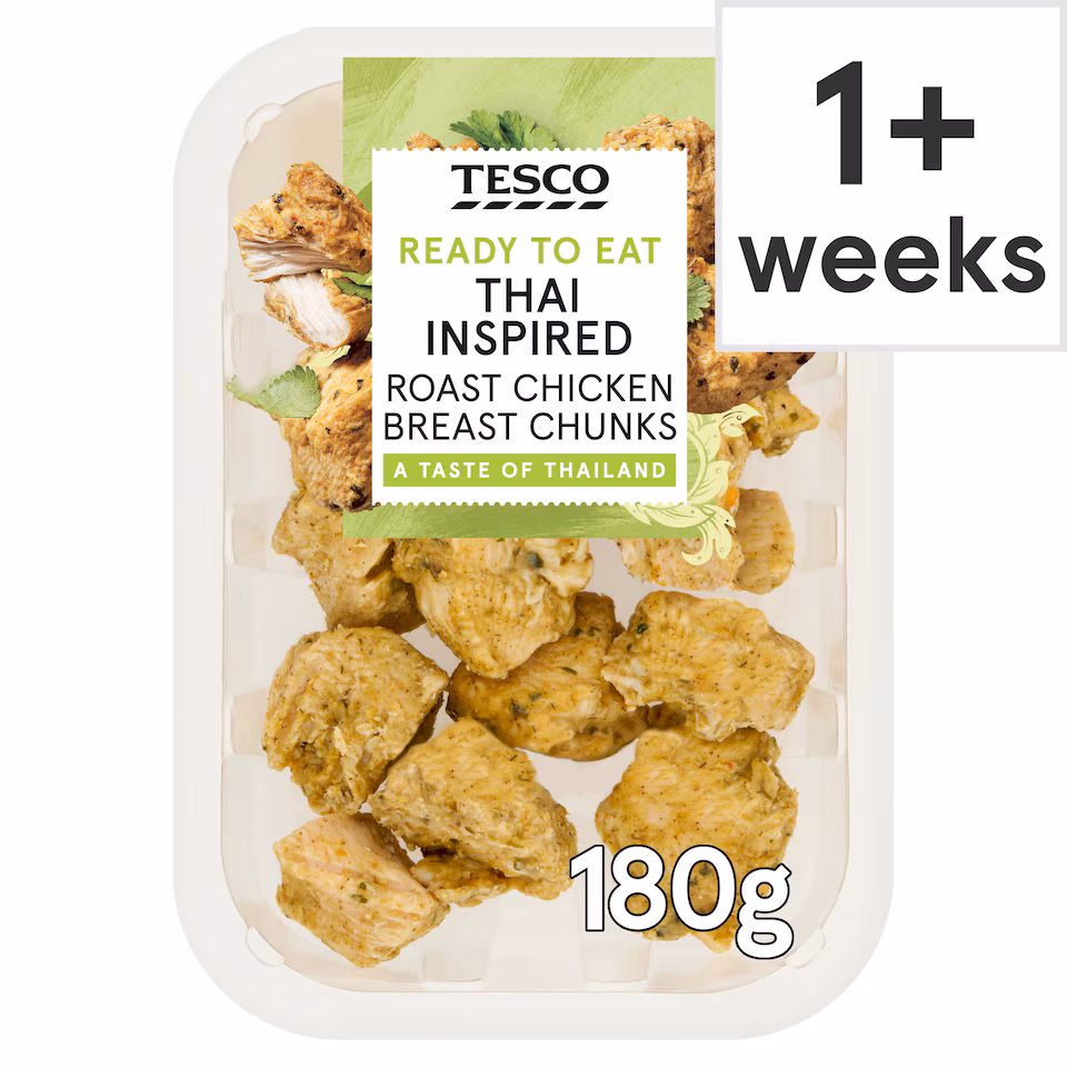 Tesco Thai Inspired Roast Chicken Breast Chunks 180g