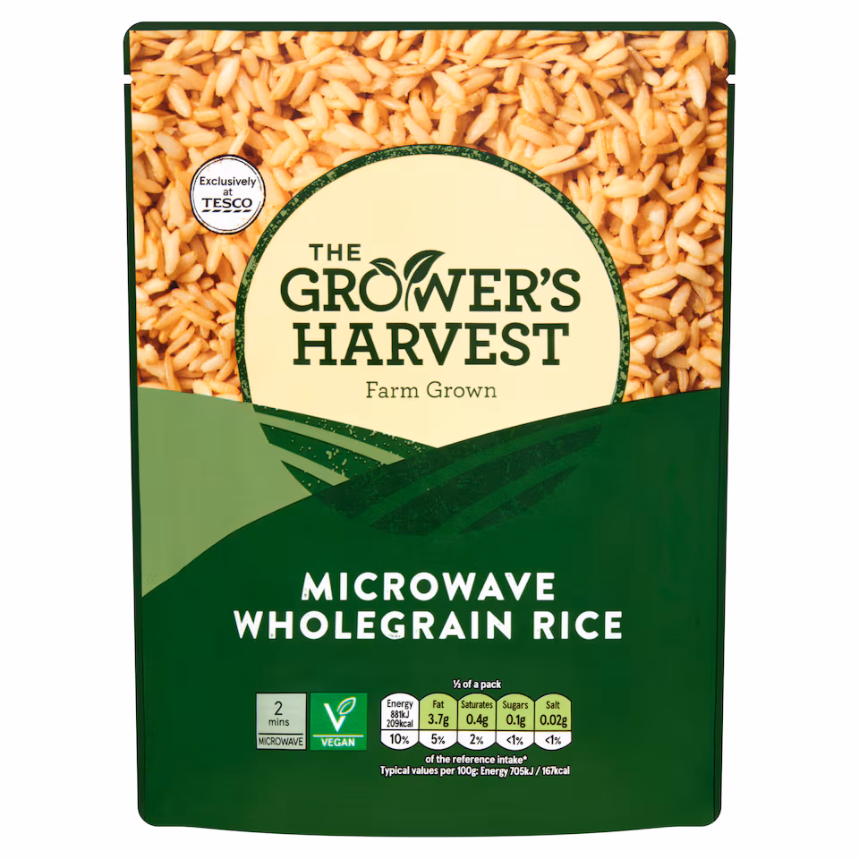 Growers Harvest Microwave Wholegrain Rice 250G