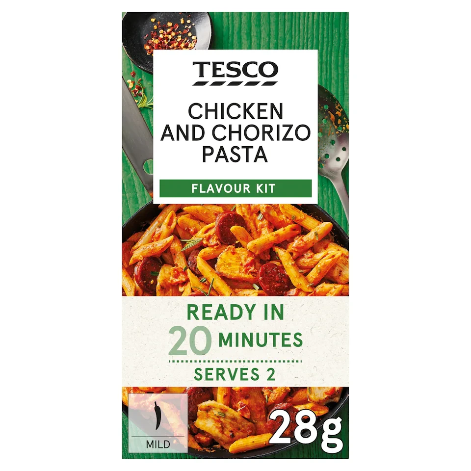 Tesco Chicken Chorizo Pasta Flavour Kit 28g