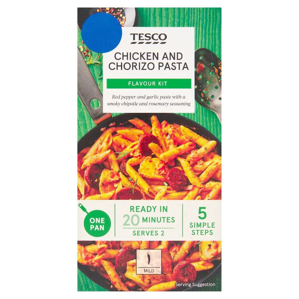 Tesco Chicken Chorizo Pasta Flavour Kit 28g