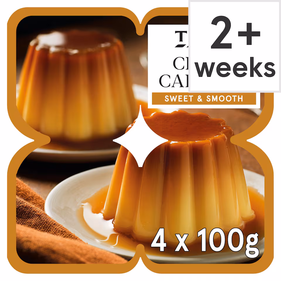 Tesco Creme Caramel 4x100g