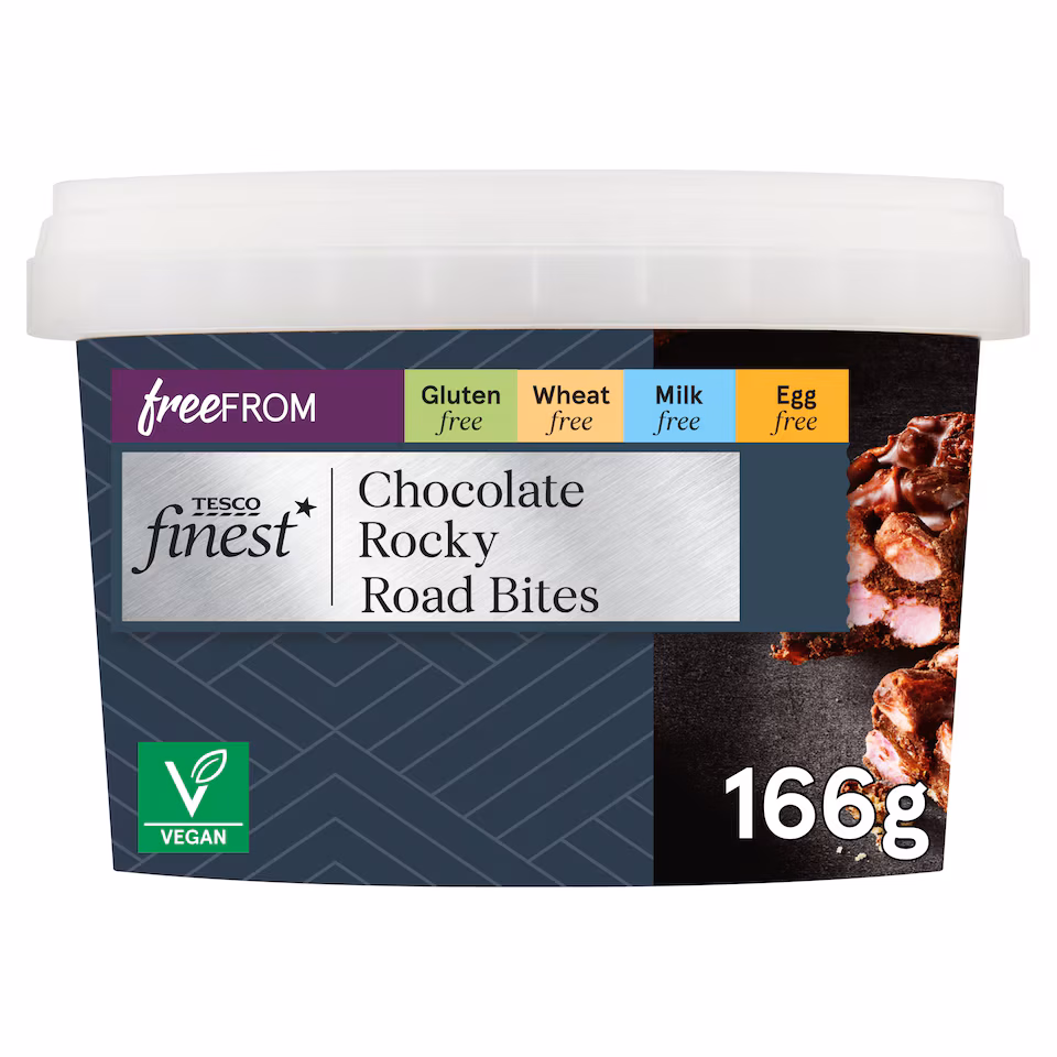 Tesco Finest Free From Chocolate Rocky Road Bites 166g