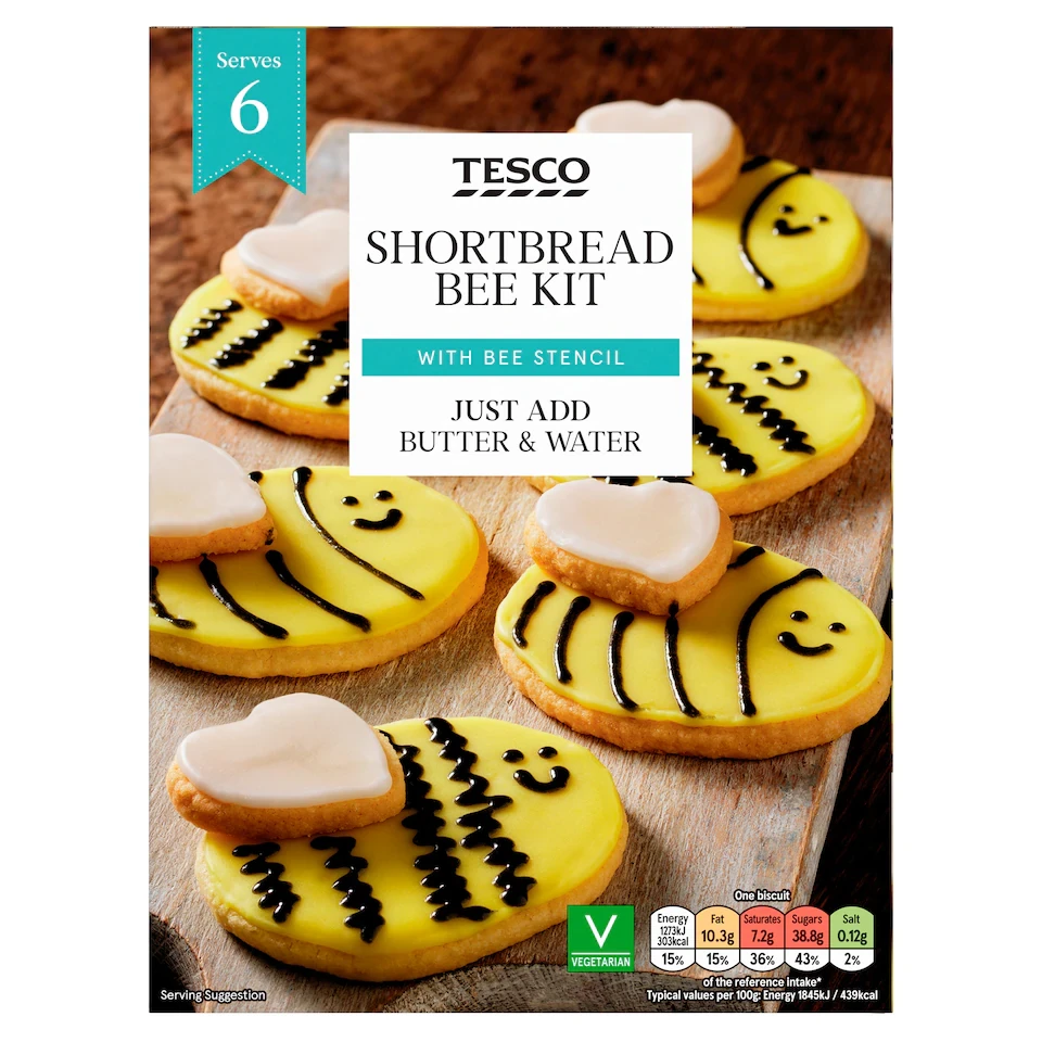 Tesco Shortbread Bee Kit 329g