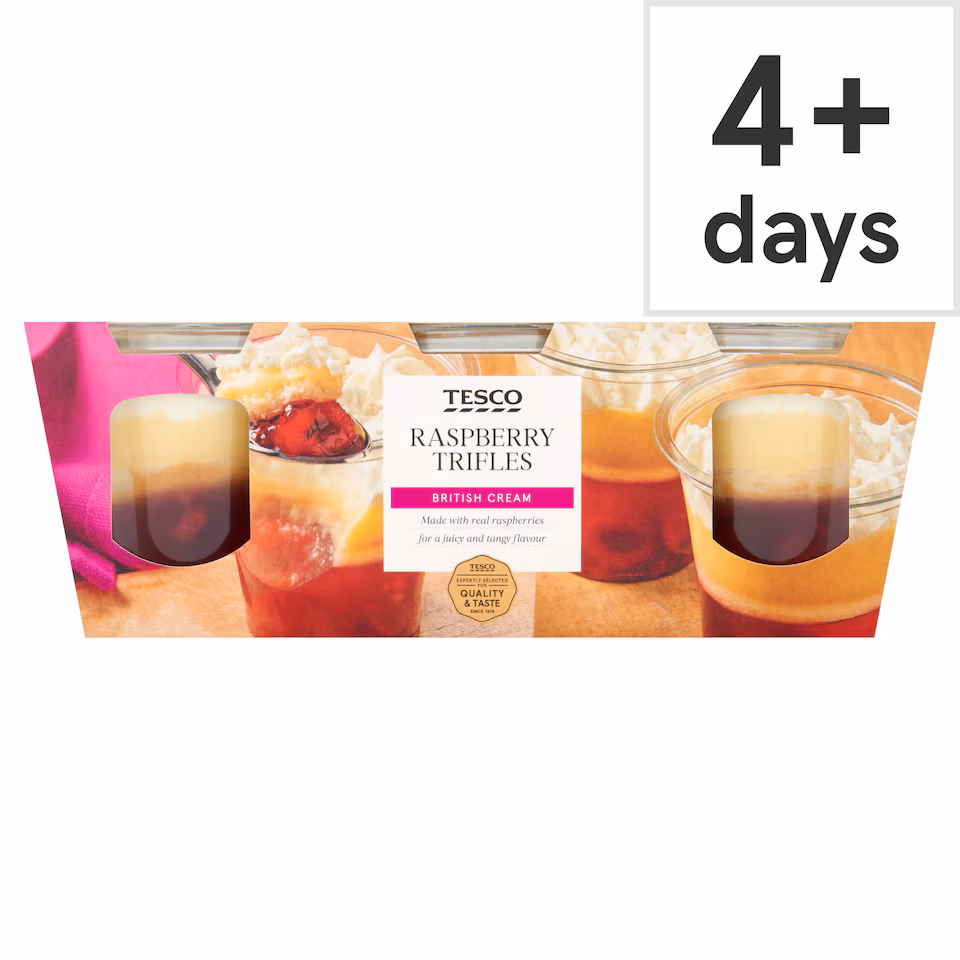 Tesco Raspberry Trifles 3 x 135g 405g