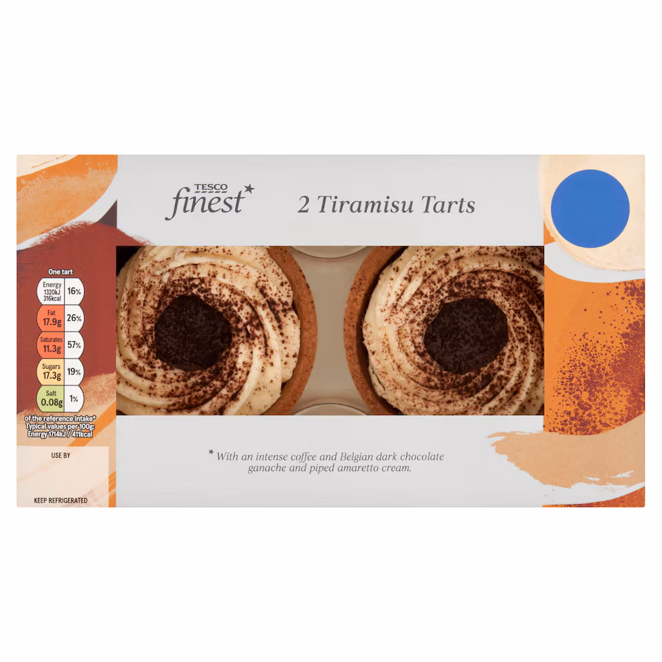 Tesco Finest 2 Tiramisu Tarts