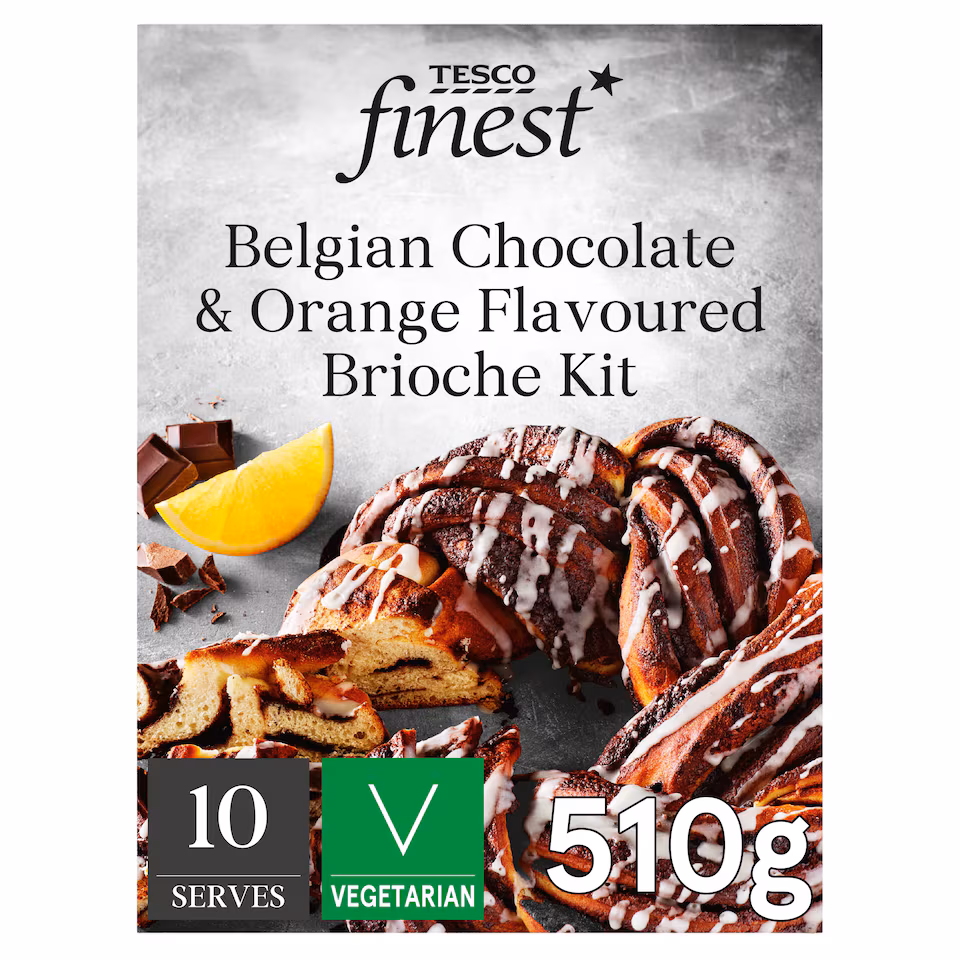 Tesco Finest Belgian Chocolate & Orange Flavoured Brioche Kit 510g