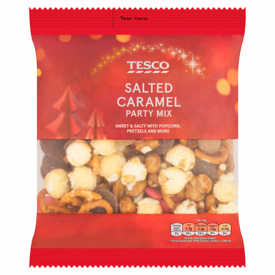 Tesco Salted Caramel Party Mix 200G