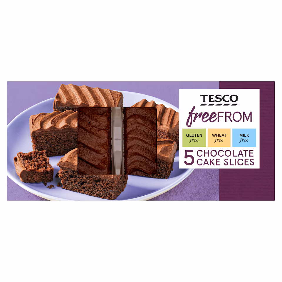 Tesco Free From Chocolate Cake Slices 5 Pack