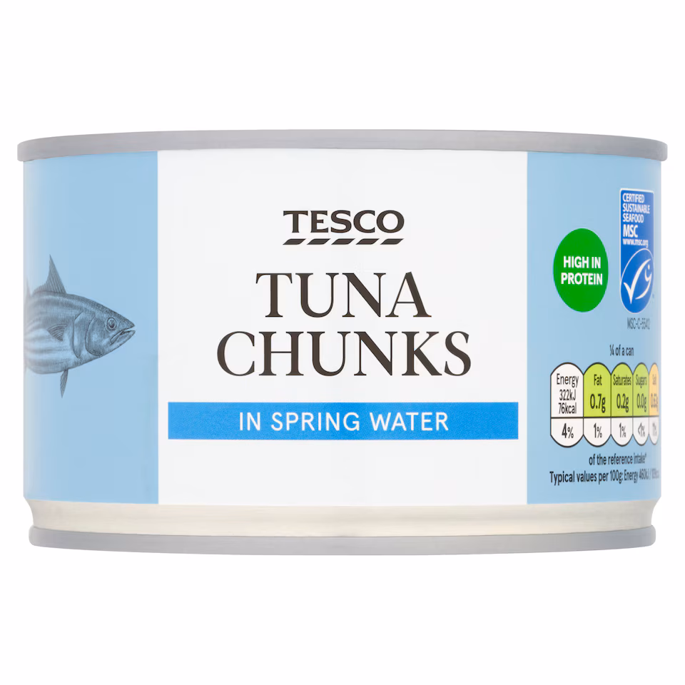 Tesco Tuna Chunks In Spring Water 400G