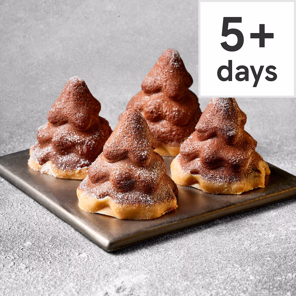 77. Tesco Finest Belgian Chocolate Snowy Trees 280g (Serves 4)