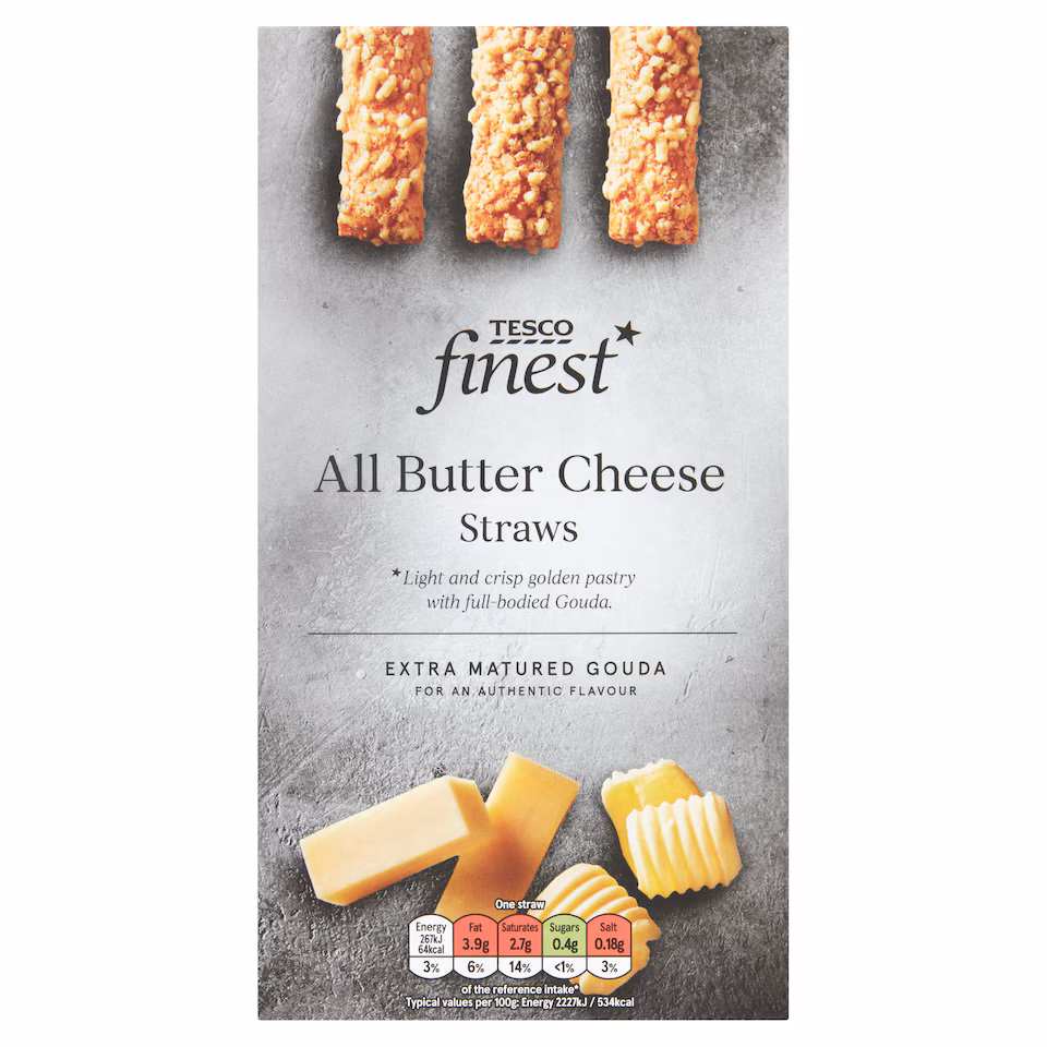 Tesco Finest All Butter Cheese Straws 100G
