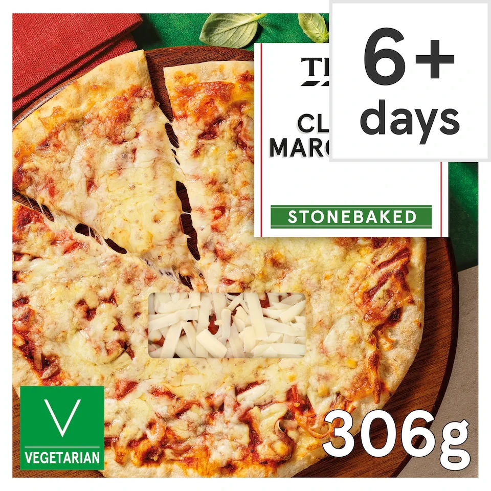 Tesco Stonebaked Classic Margherita Pizza 306g