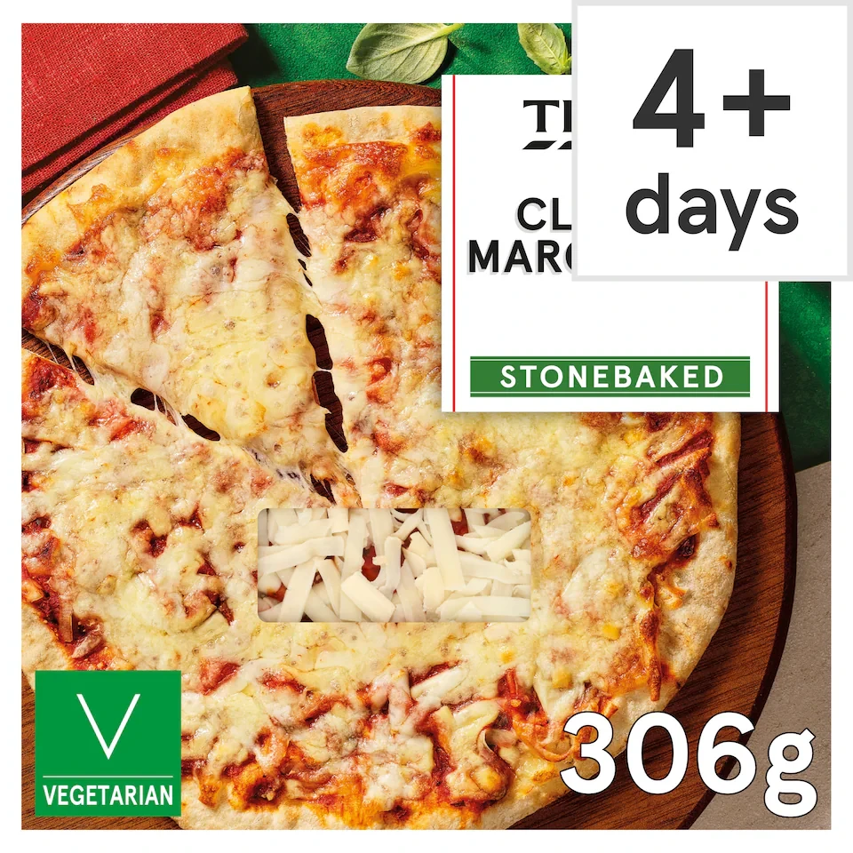 Tesco Stonebaked Classic Margherita Pizza 306g