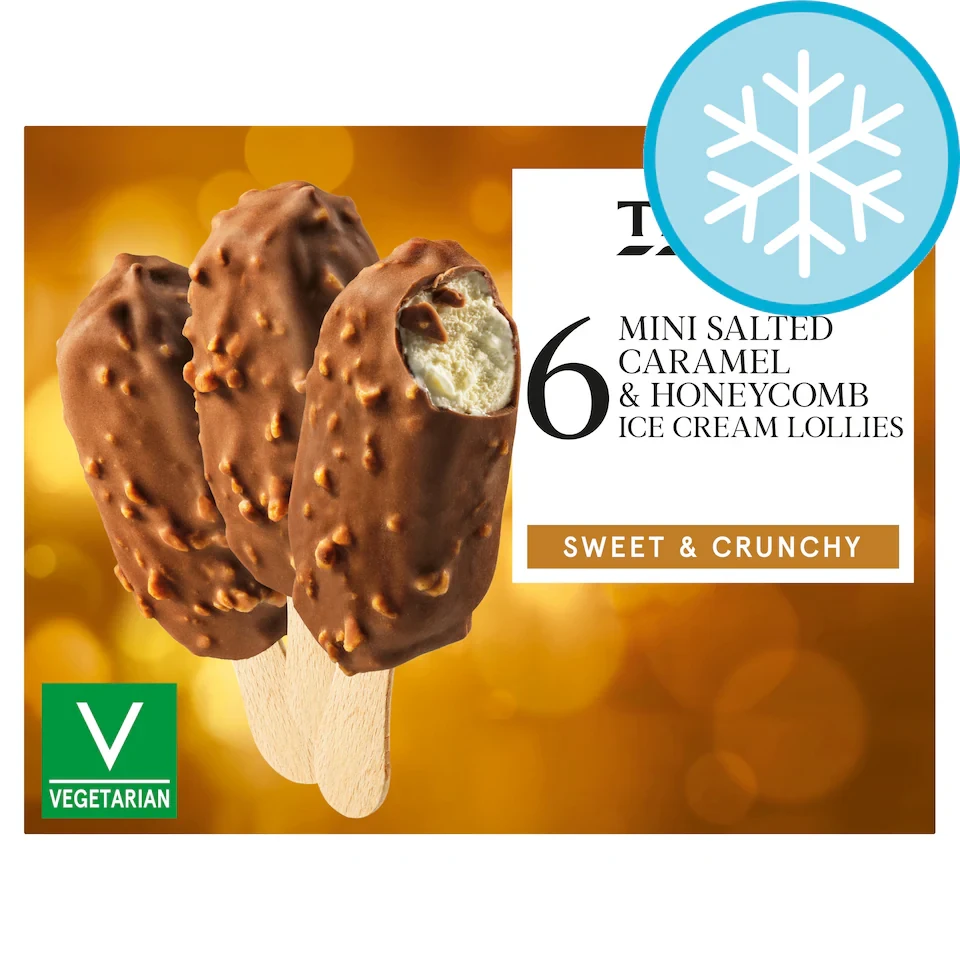 Tesco Mini Salted Caramel & Honeycomb Ice Cream 6x36g