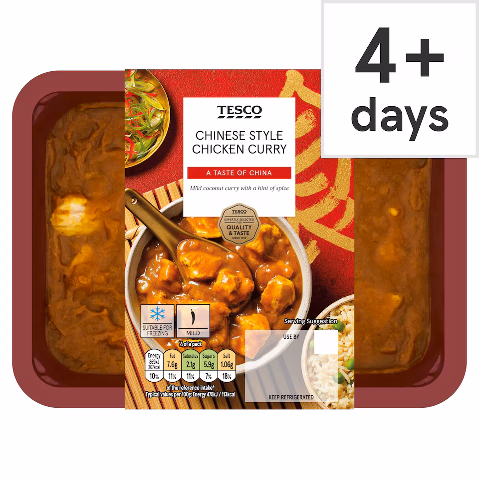 Tesco Chinese Style Chicken Curry 400G