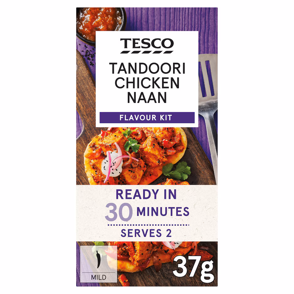 Tesco Tandoori Chicken Naan Flavour Kit 37g