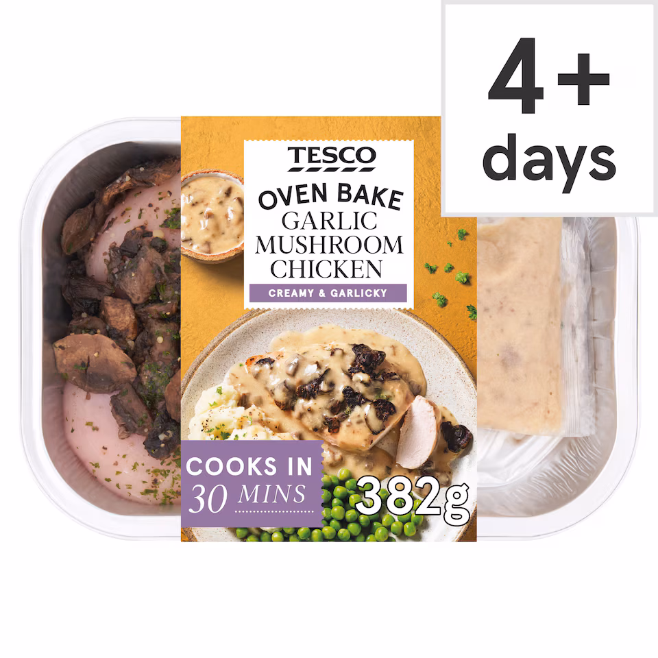 Tesco Garlic Mushroom Chicken 382G
