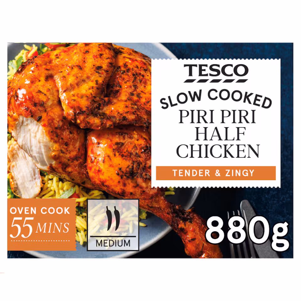 Tesco Piri Piri Half Chicken 880G