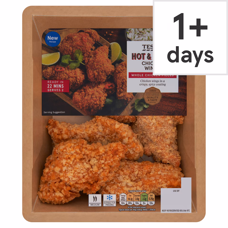 Tesco Hot & Spicy Chicken Wings 350g