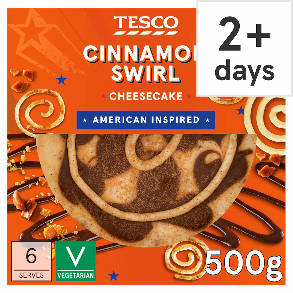 Tesco CinnaSwirl Cheesecake 500g