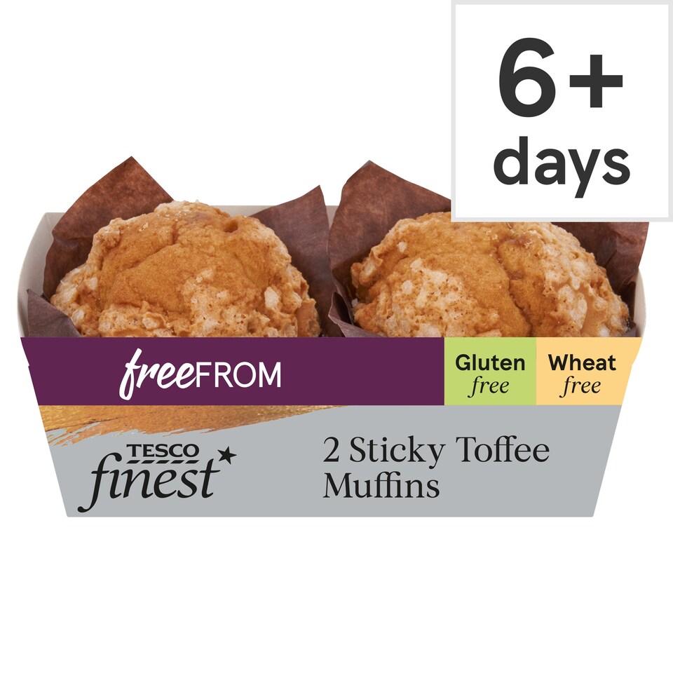 Tesco Finest Free From Sticky Toffee Muffins 2 Pack